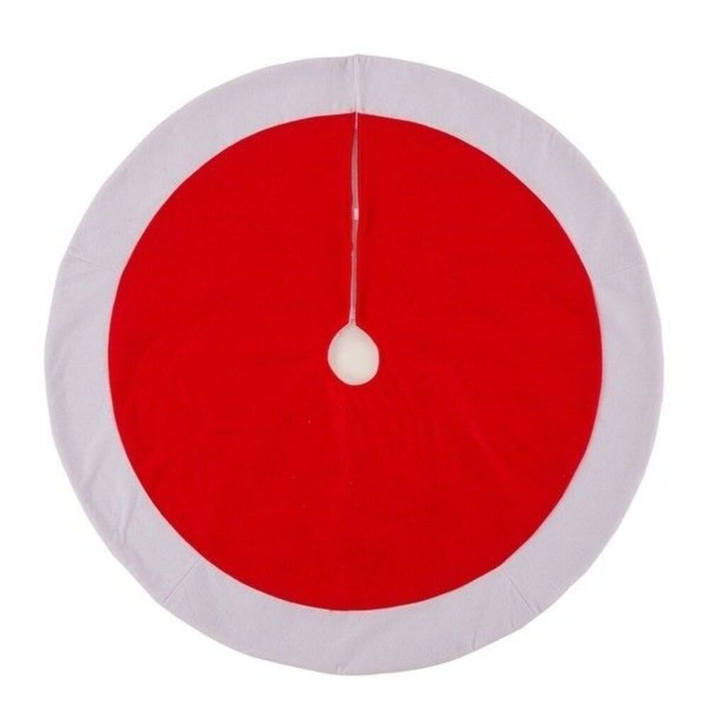 Glitzhome 42 Inch Red Christmas Tree Skirt